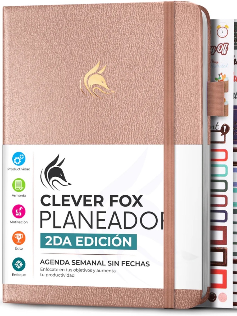 Rose Gold Hardcover Clever Fox PLANNER 2 EDICIÓN EN ESPAÑOL

Nuevo sin usar